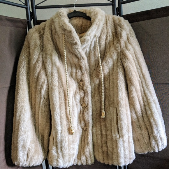 Sno-Minke Jackets & Blazers - Vintage Faux Fur Coat